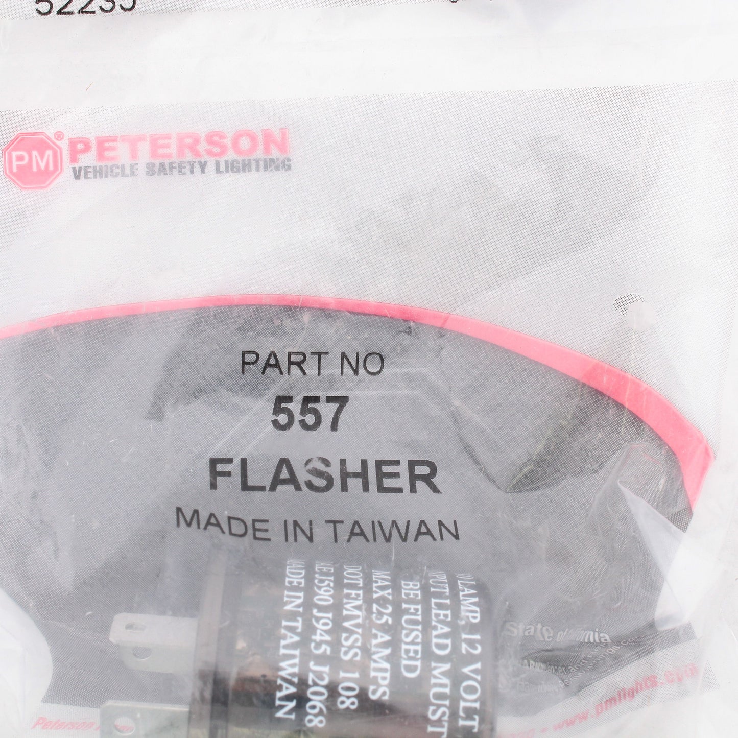 Peterson 557 Electro-Mechanical 10-Lamp Flasher 3-Prong 4.63"