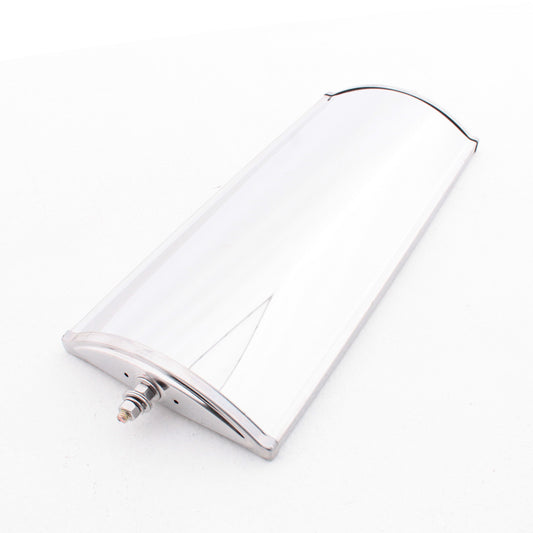 Peterson 617X Stainless Steel 6-1/2" x 16" Pillow-Back Convex Wide Angle Mirror