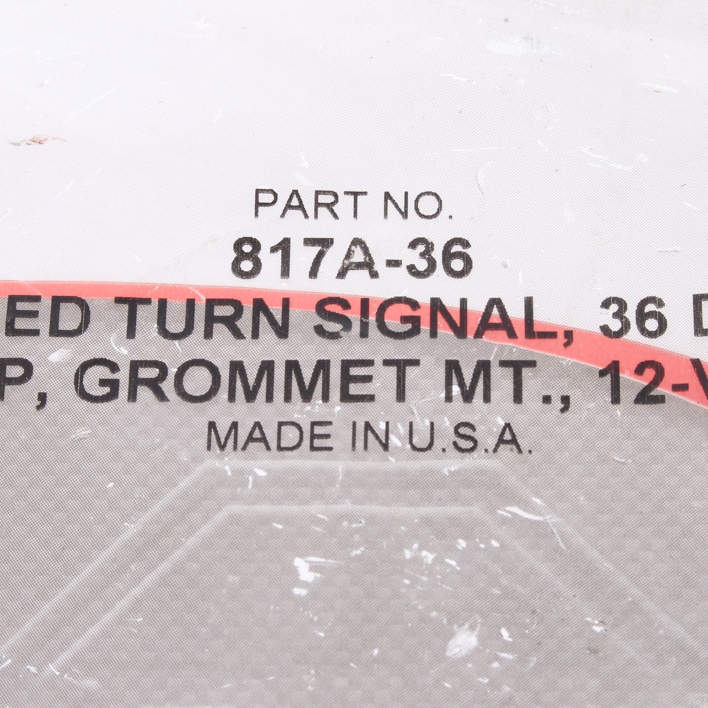 Peterson 817A36 4" Round Amber LED Turn Signal Front & Rear Grommet Mount