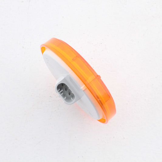 Peterson 817A7 4" Amber LumenX Round LED Turn Signal Light Grommet Mount