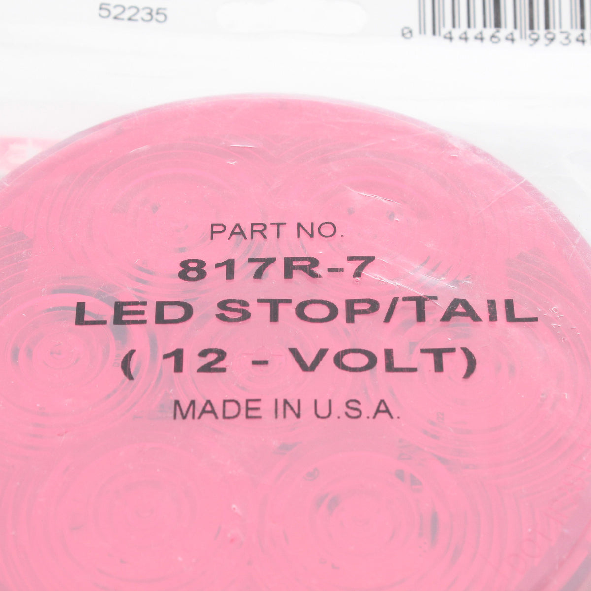 Peterson 817R7 LumenX 4" Red LED Stop Turn Tail Light Grommet Mount