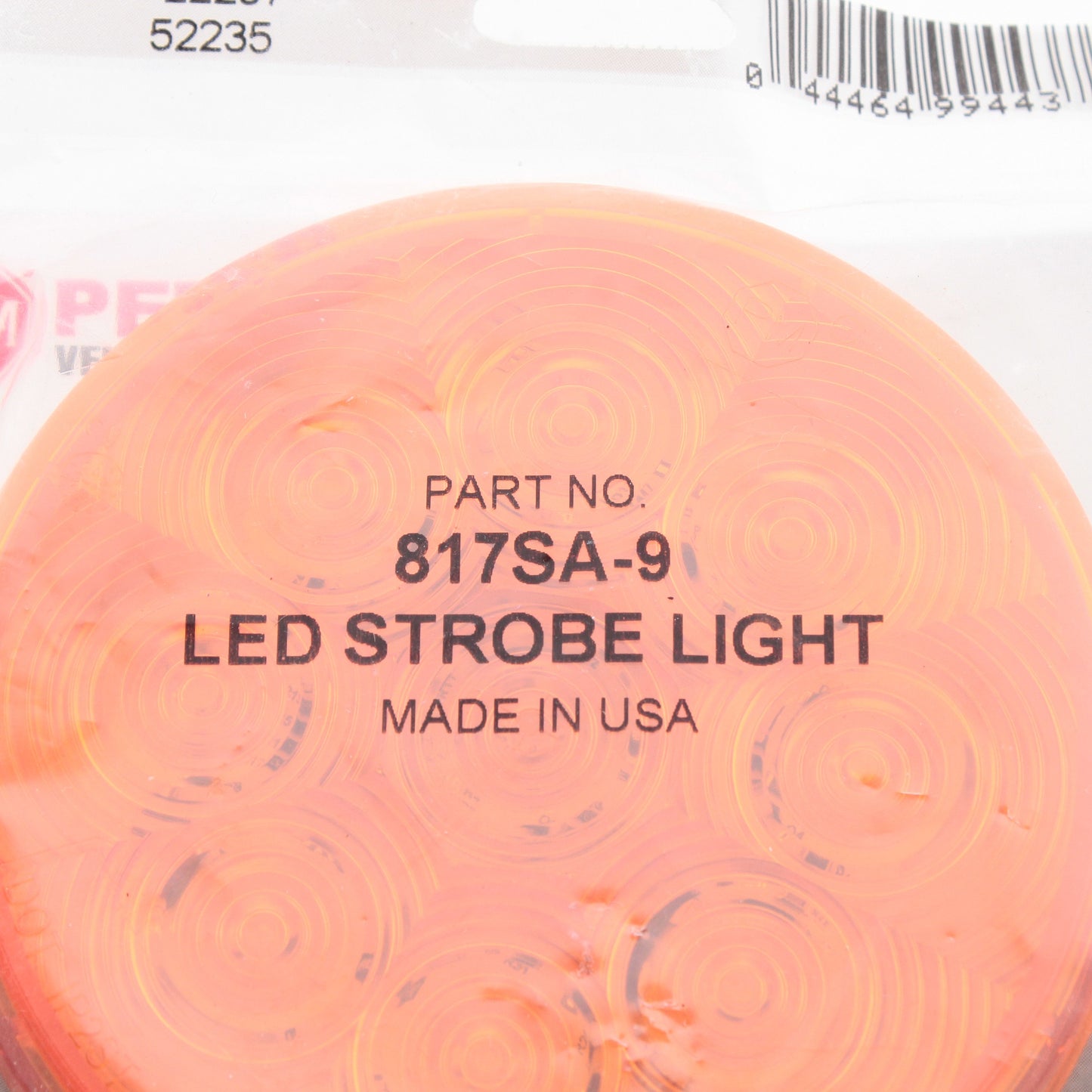 Peterson 817SA9 Amber LumenX Grommet Mount LED Round Class 1 Strobe Lights