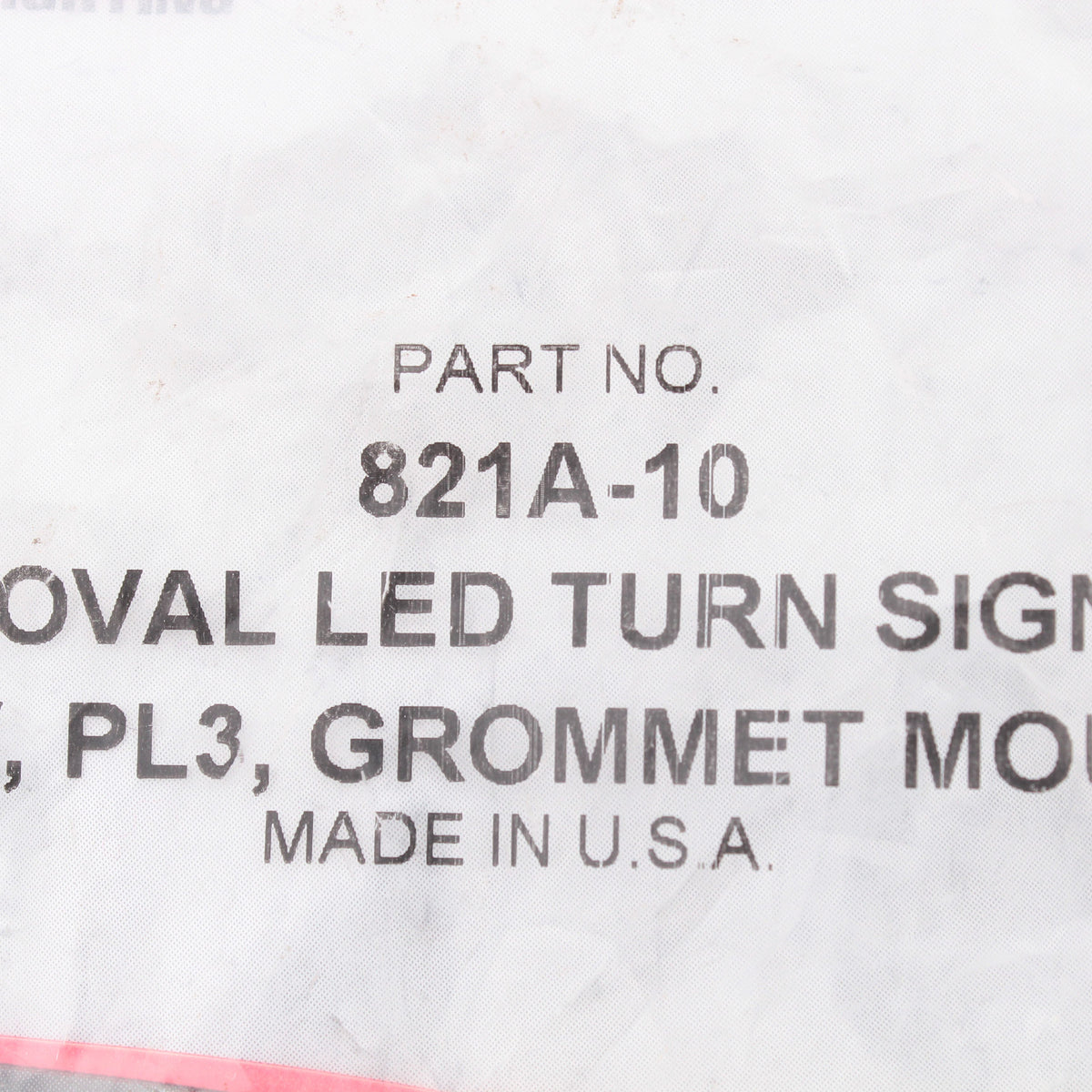 Peterson 821A10 Amber LED Oval Turn Signal Grommet Mount Kit Front & Rear