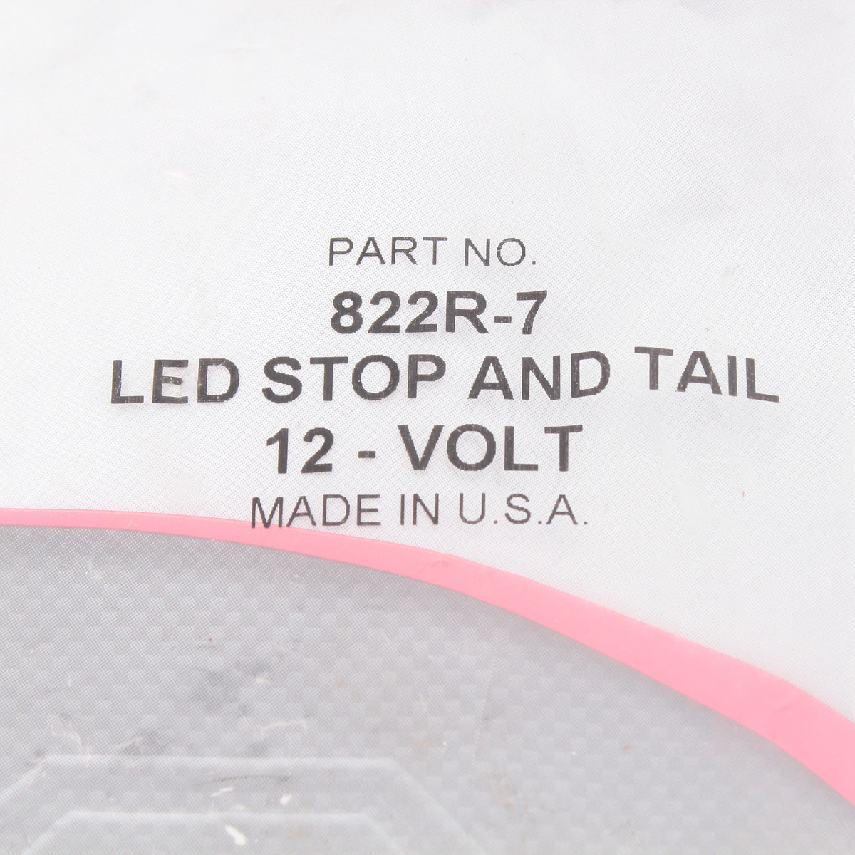 Peterson 822R7 Red LumenX Oval LED Stop Turn Tail Light PL3 Housing Flange Mount