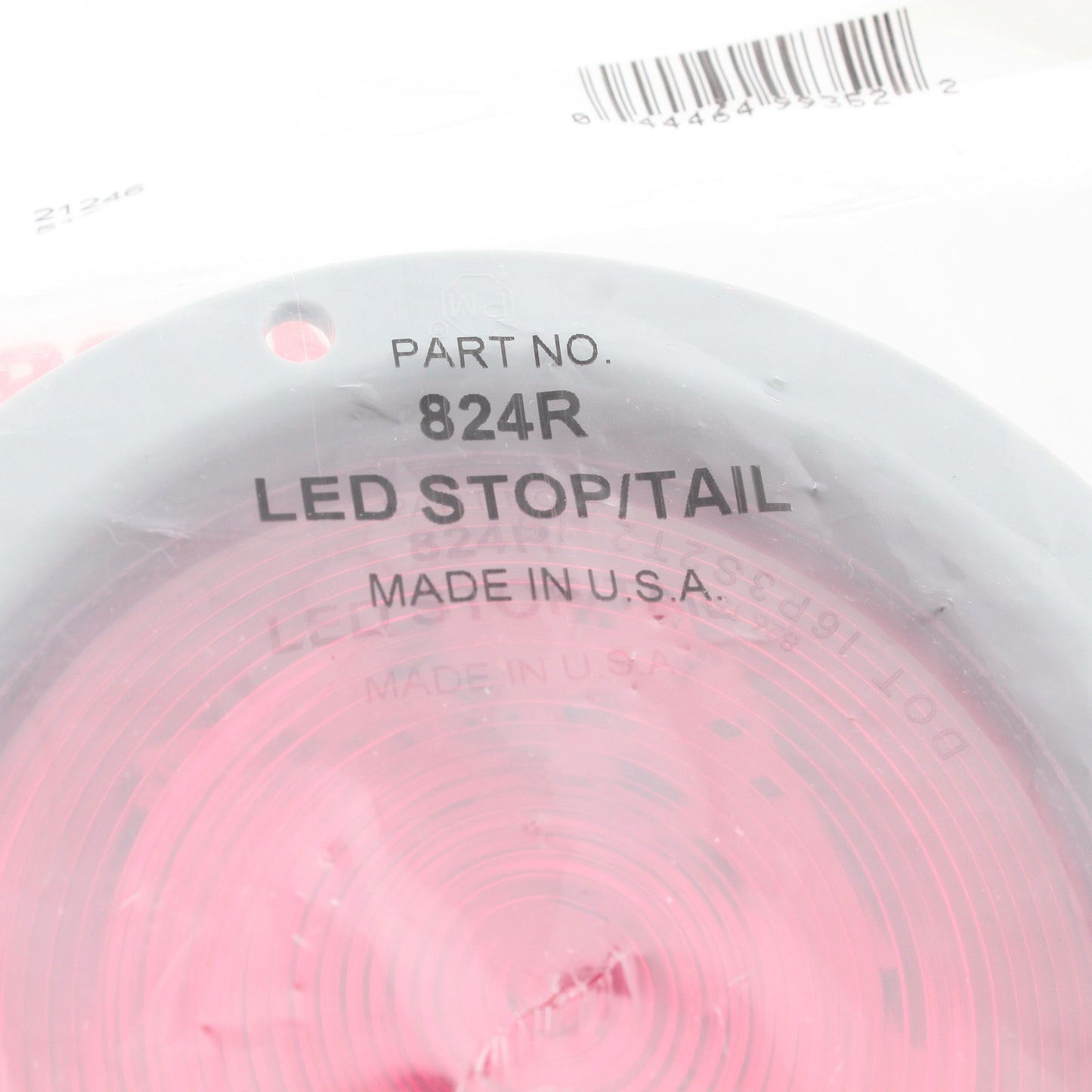 Peterson 824R Red LumenX 4" Round LED Stop Turn & Tail Lights Flange Mount