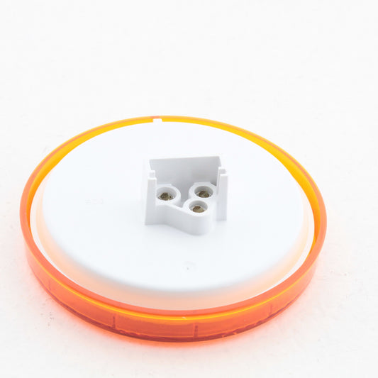 Peterson 826A-7 Amber LumenX 4" Round LED Front Rear Turn Signal Grommet Mount