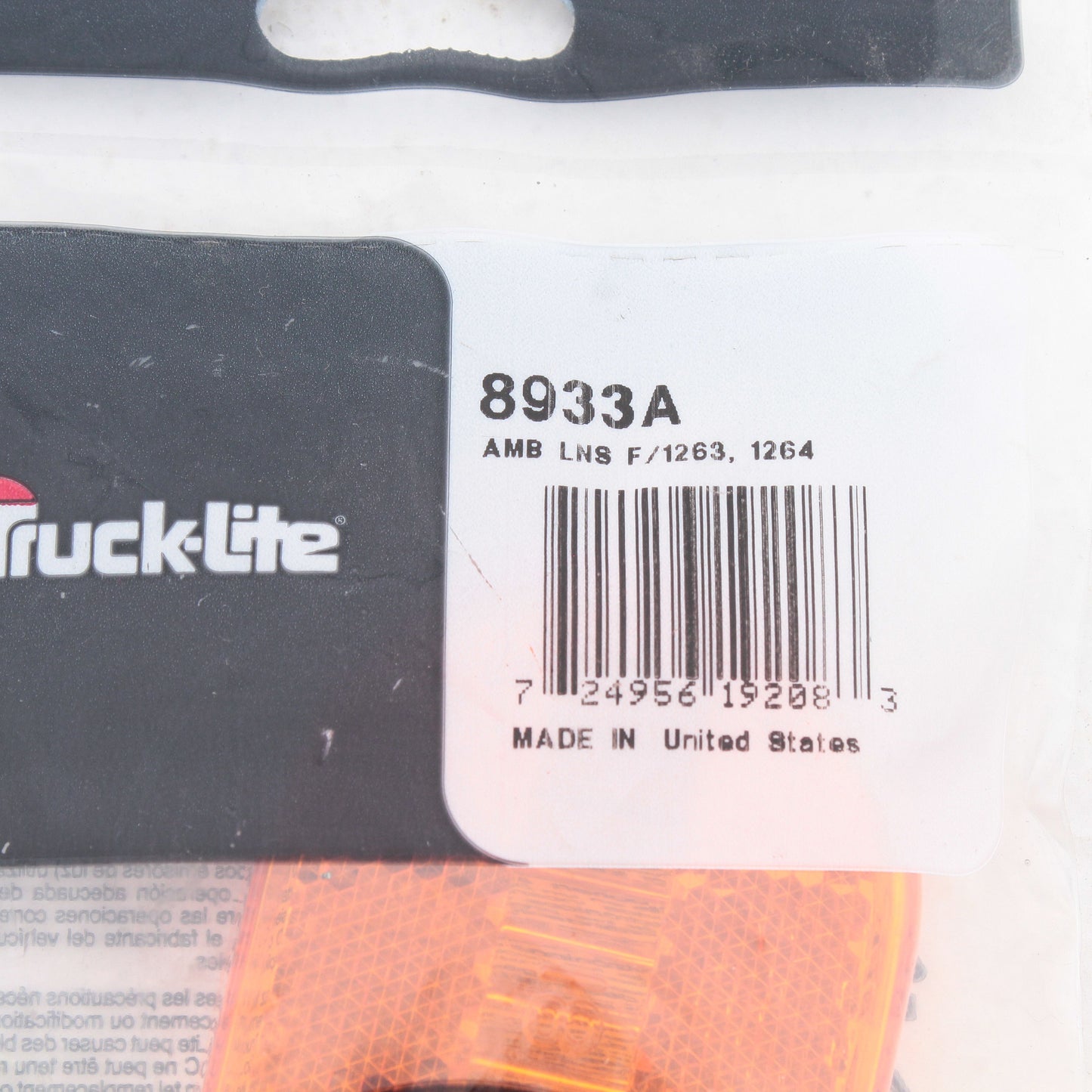 Truck-Lite 8933 Red 2" x 4" Oblong Clearance Marker Replacement Lens Acrylic