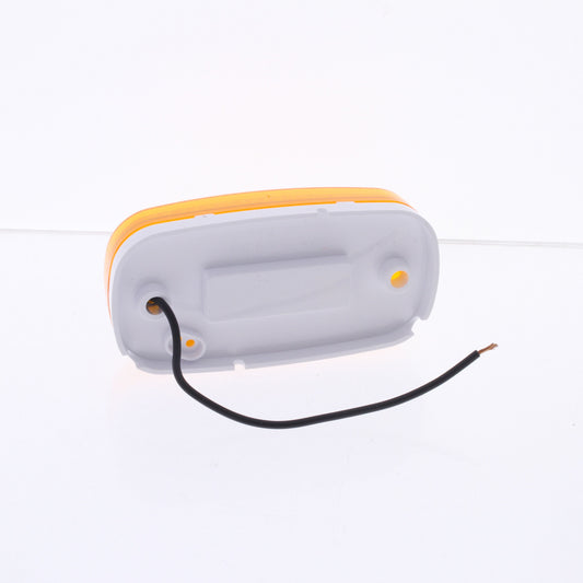 Peterson V108WA Amber Acrylic 4-1/8" Clearance Side Marker 1-Bulb Light w/Reflex