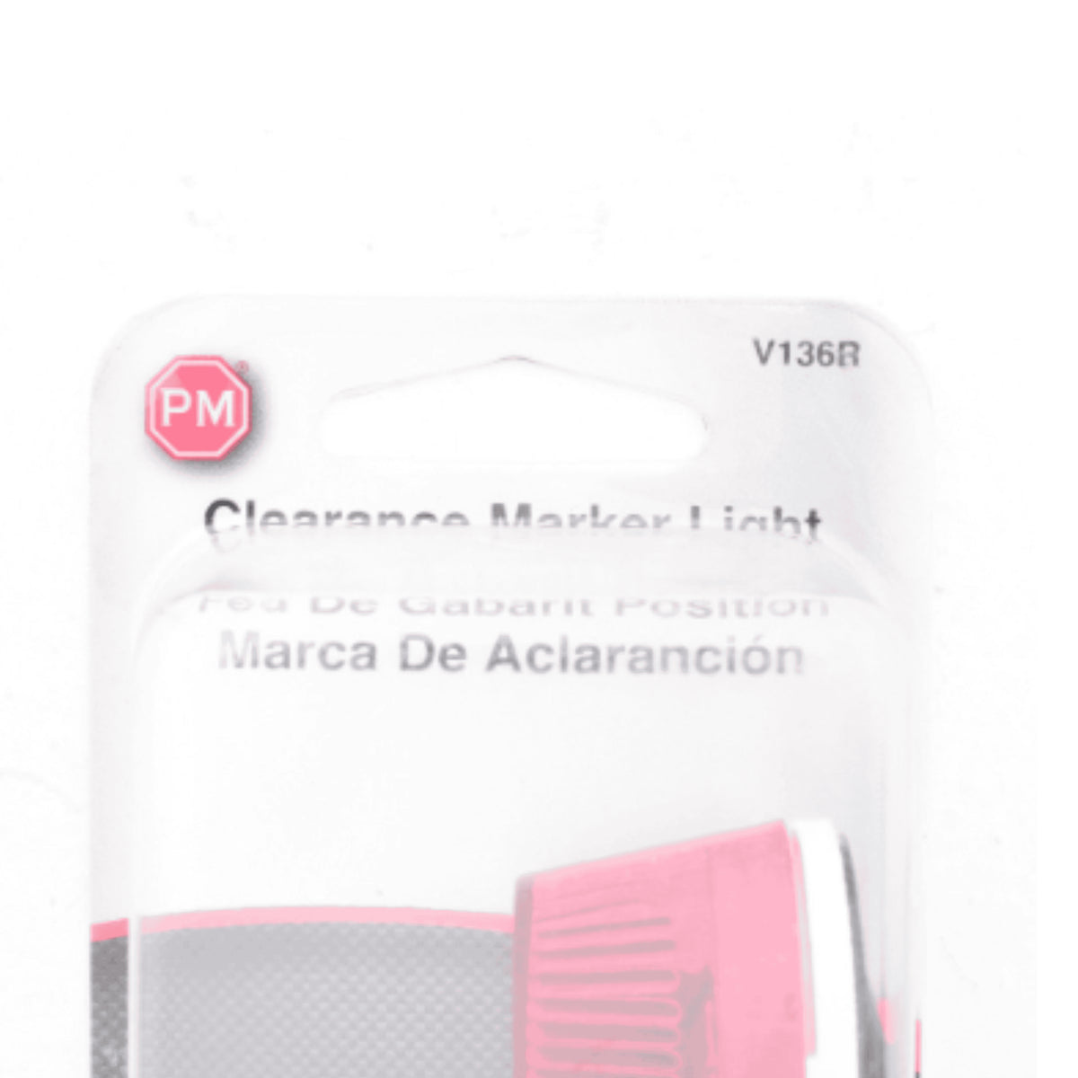 Peterson V136R Red 3.5" Oblong Clearance Side Marker Light Thin Surface Mount