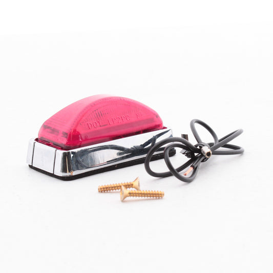 Peterson V150KR Red 2.5" Oblong Sealed Clearance Side Marker Light Incandescent