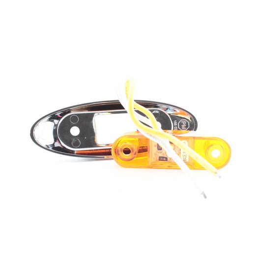Peterson V168XA Amber Piranha LED Slim-Line Clearance Side Marker Light 2-Diode