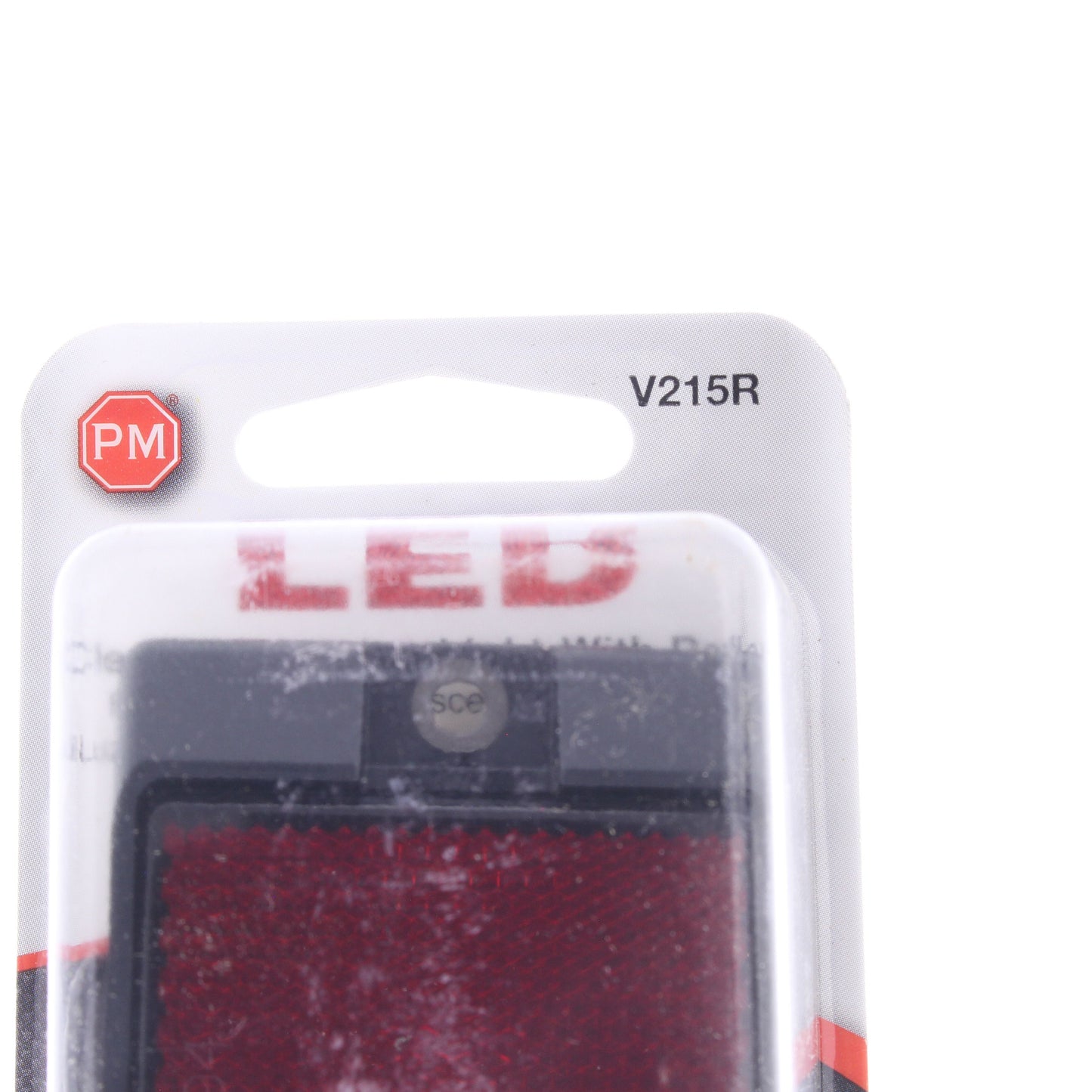 Peterson V215R Red LED Clearance Side Marker Light 3.94" x 1.13" w/ Reflex