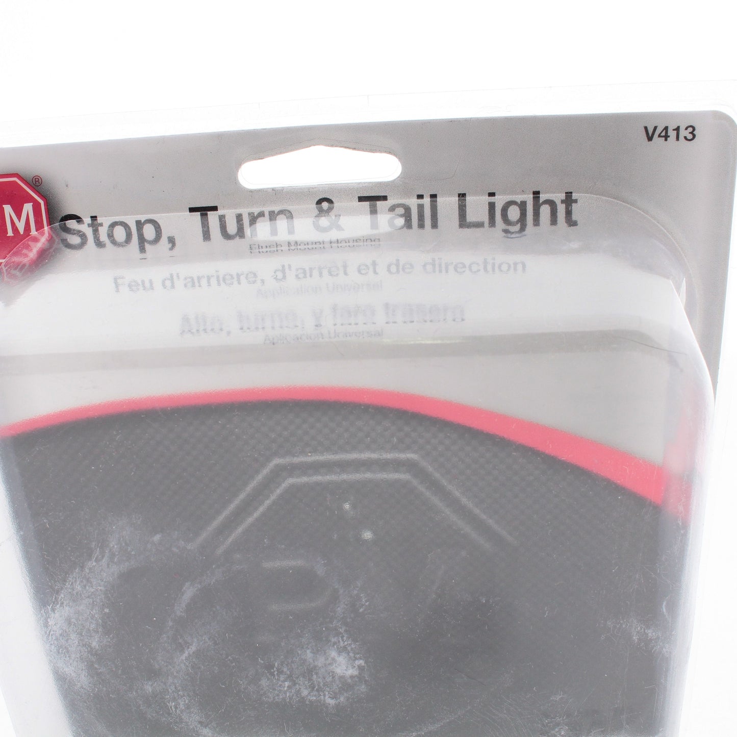 Peterson V413 Red Flush Mount Stop Turn Taillight Black Polycarbonate Housing