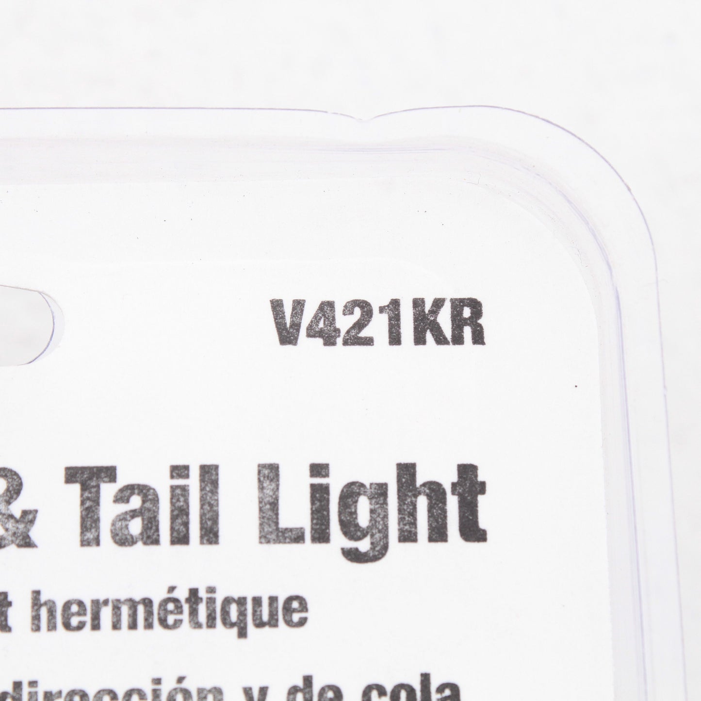 Peterson V421KR Red Oval Stop Turn Tail Light 6.5" x 2.25" w/ Grommet & 90° Plug