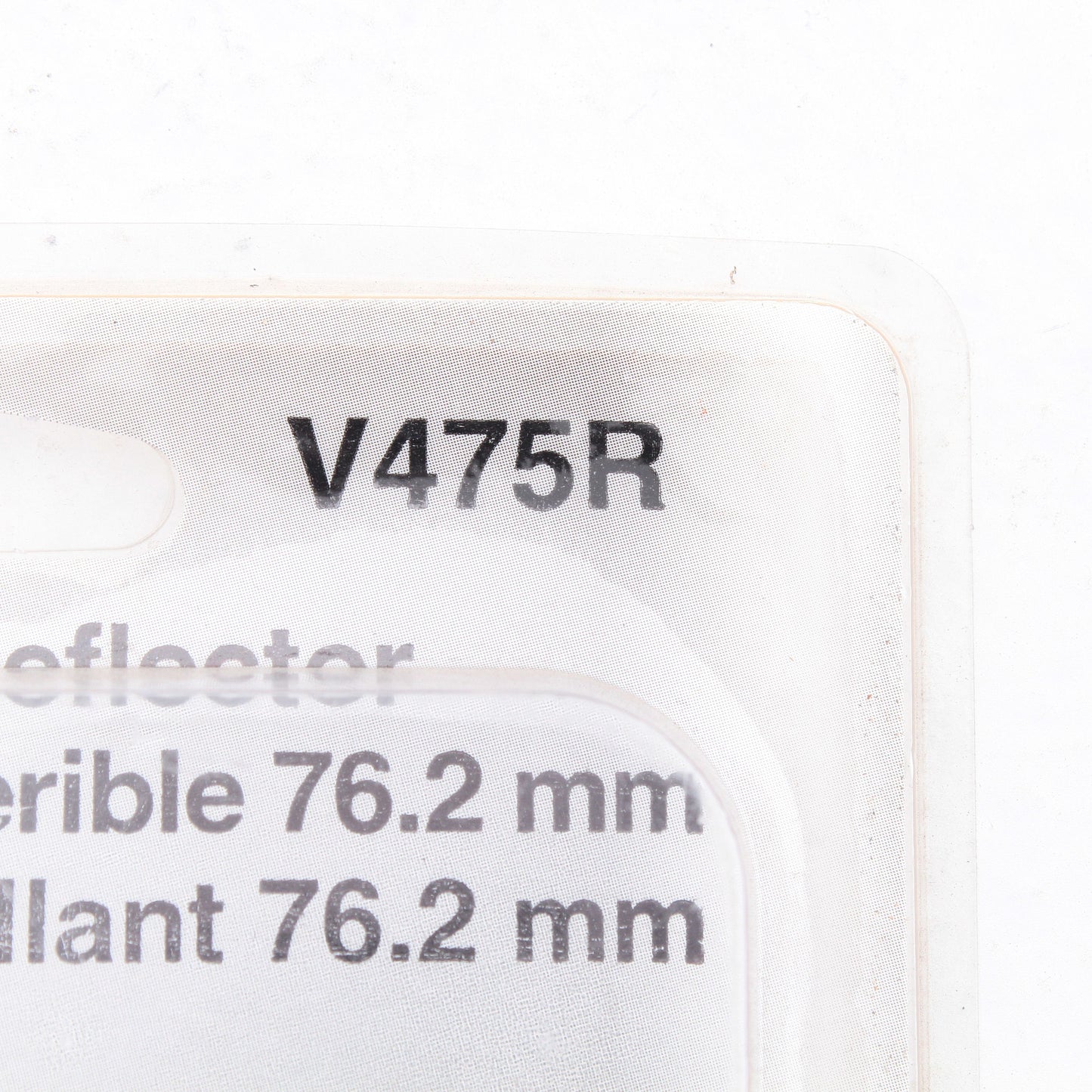 Peterson V475R 3.19" Red Round Quick-Mount Reflector w/ Adhesive Backing