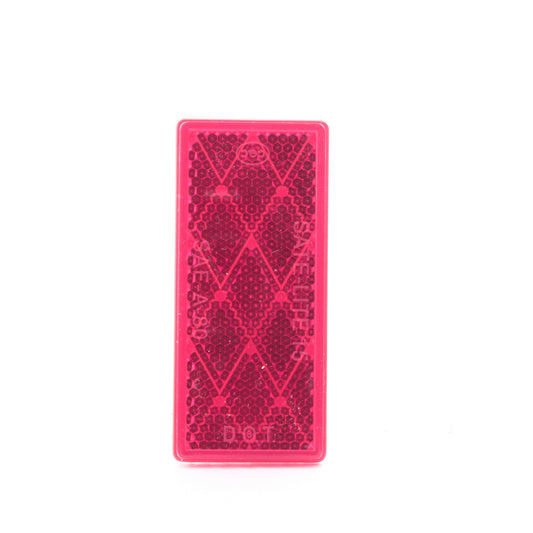 Peterson V483R Quick-Mount Red Rectangular Reflector 3.125" x 1.375" Adhesive