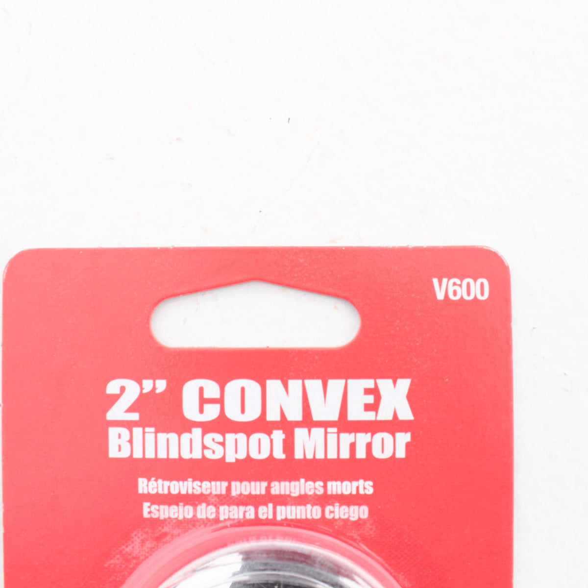 Peterson V600 2" Round Blind-Spot Mirror Black Adhesive Mount for Side Mirror
