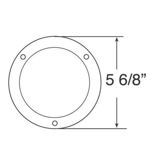 Peterson V7009 Chrome Round 4" Decorative Bezel