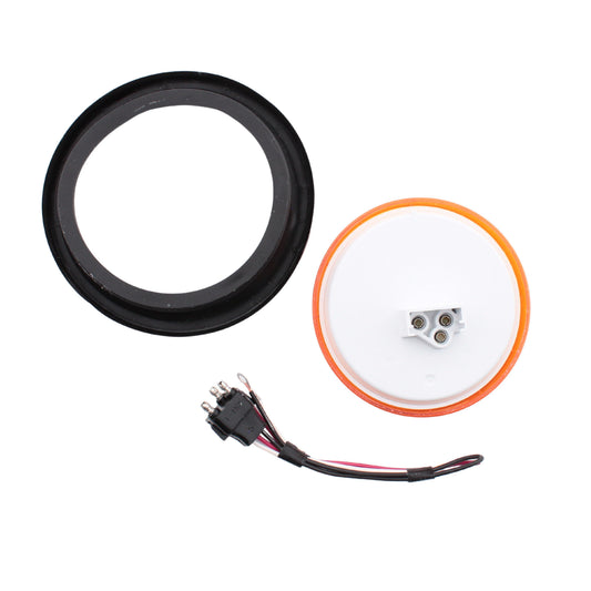 Peterson V826KA7 Amber LED 4" Round Front Rear Turn Signal Light Grommet