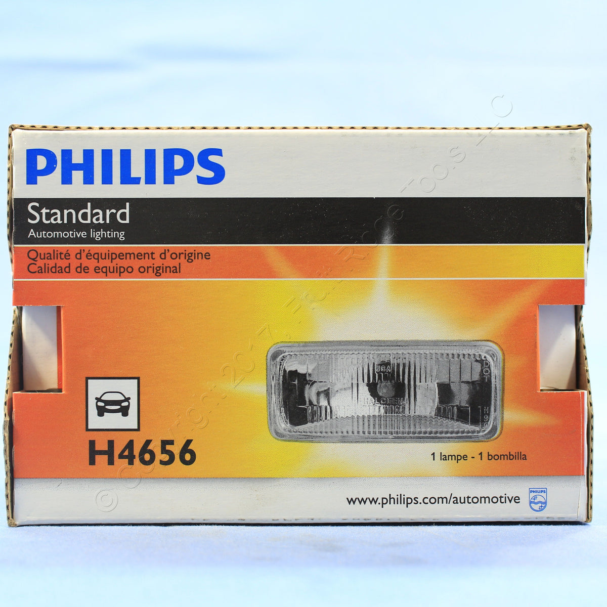 2 Philips H4656 Halogen Headlamps fits C-6 12V 35W High Low Beam 75-86 DeVille