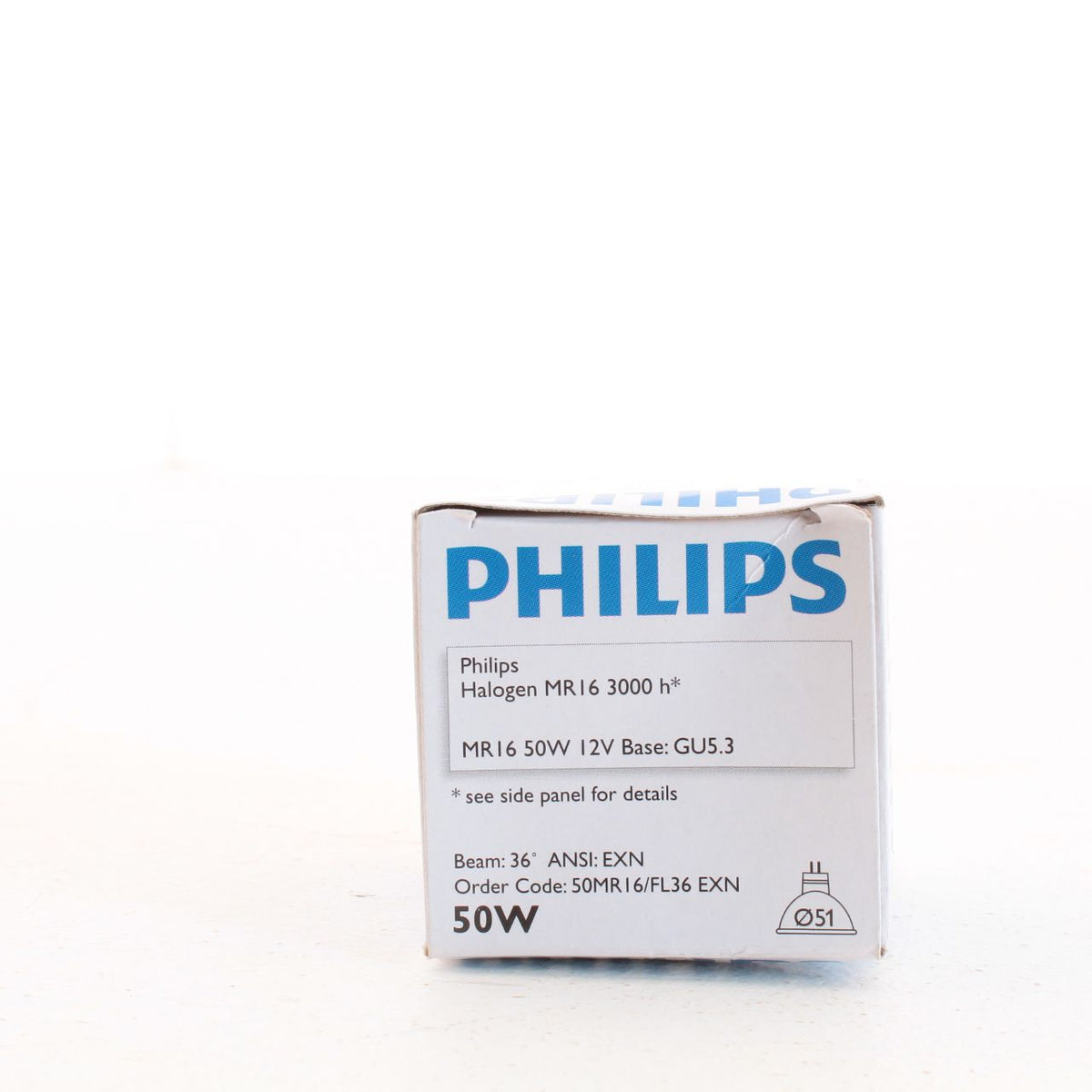 Philips Lighting 50MR16/FL36 Dimmable EXN Hal. Bulb 12V 50W GU5.3