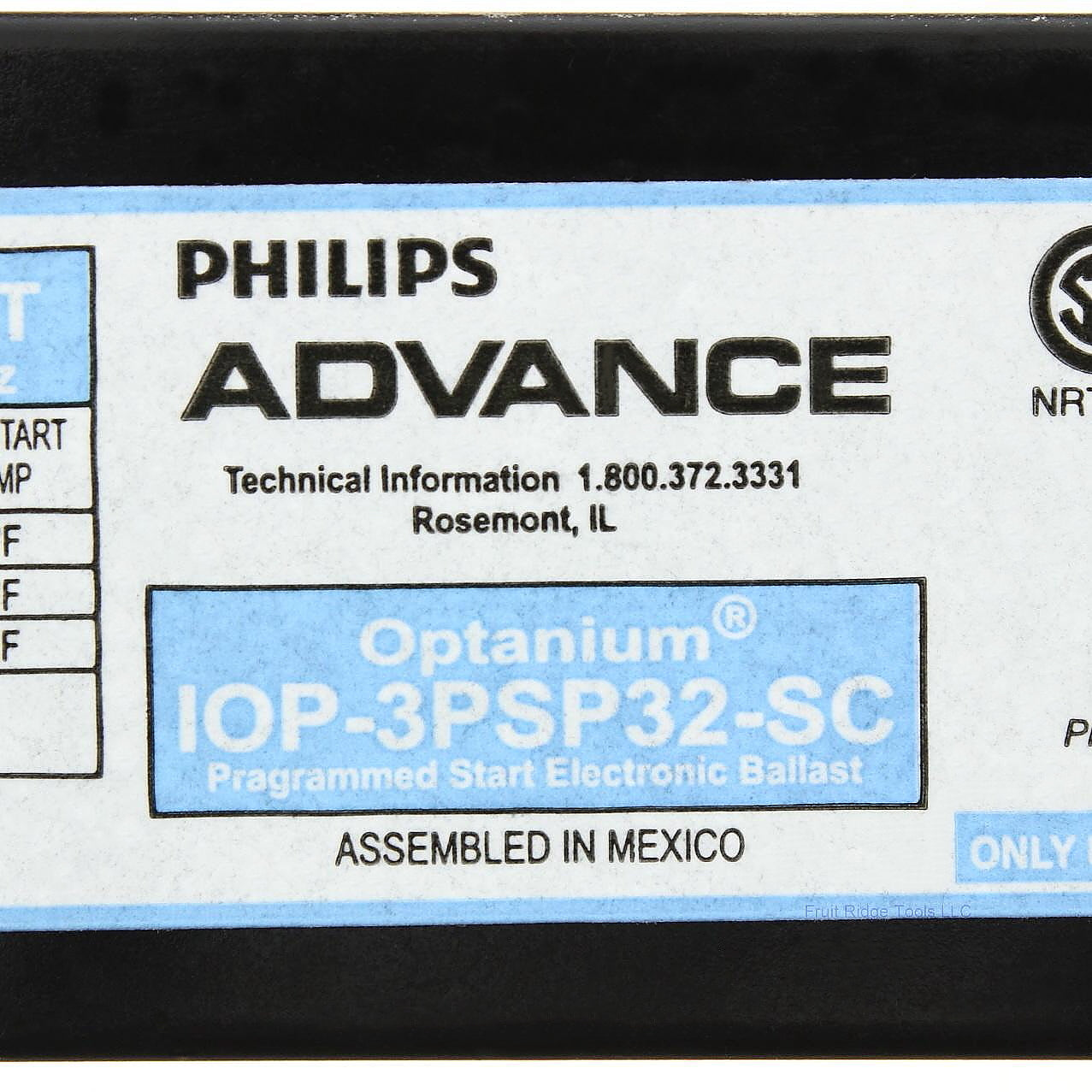 Philips Advance Optanium Electronic Fluorescent Ballast 120-277V IOP-3PSP32-SC