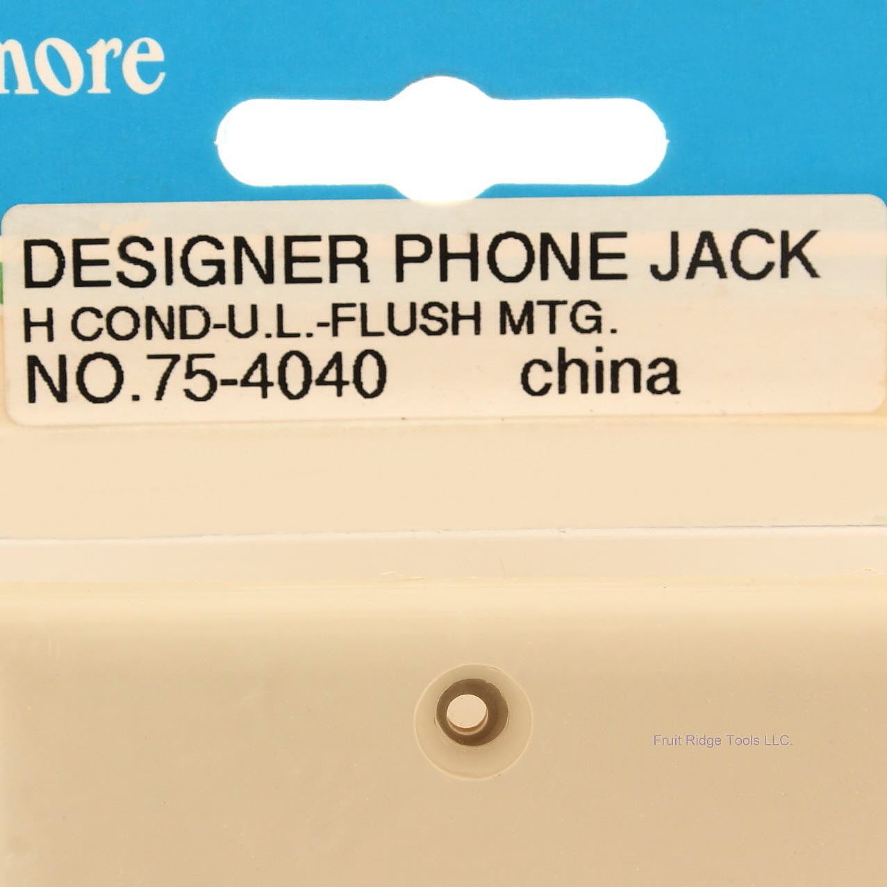 Philmore Ivory Designer Ivory 4-Wire Telephone Wall Jack Cover Plate 75-4040