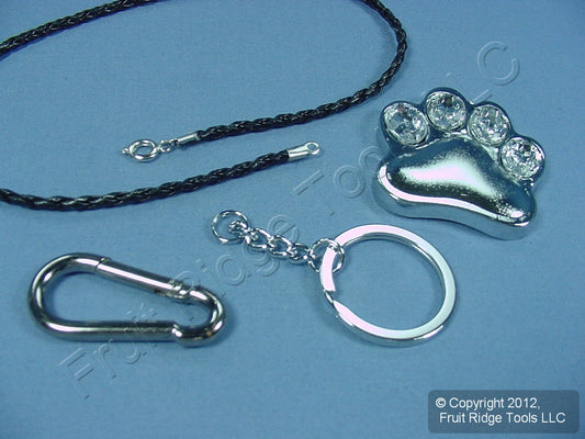 Pilot KC-135Z Cat Dog Mountain Lion Paw Jewel Pendant Key Chain for Rear Mirror
