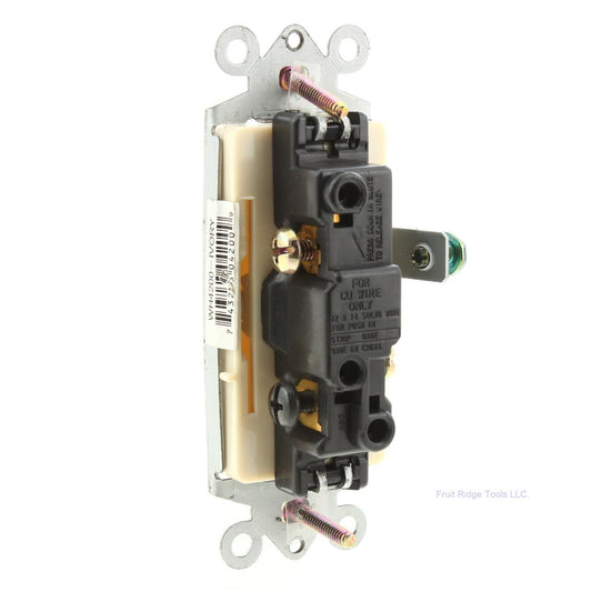 Preferred Industries WH4200 Ivory 3-Way 15A Decorator Rocker Light Paddle Switch