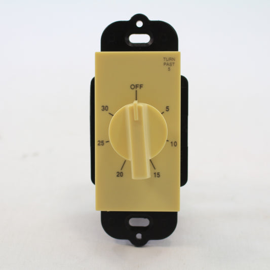Precision PD-30M-I Ivory In-Wall 30-Minute Timer Switch Spec Sheet 20A 125 Vac