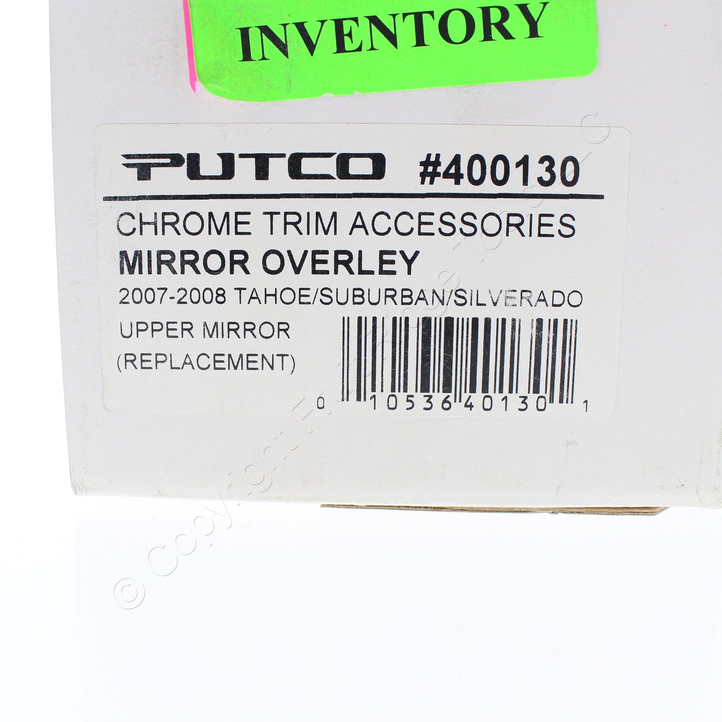 Pair Putco 400130 Chrome Upper Mirror Overlay for 07-08 Tahoe Suburban Silverado