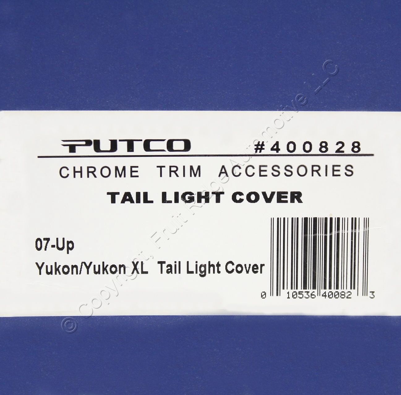 Putco 400828 Chrome Trim Tail Light Covers for 2007-up GMC Yukon Yukon XL 2pcs