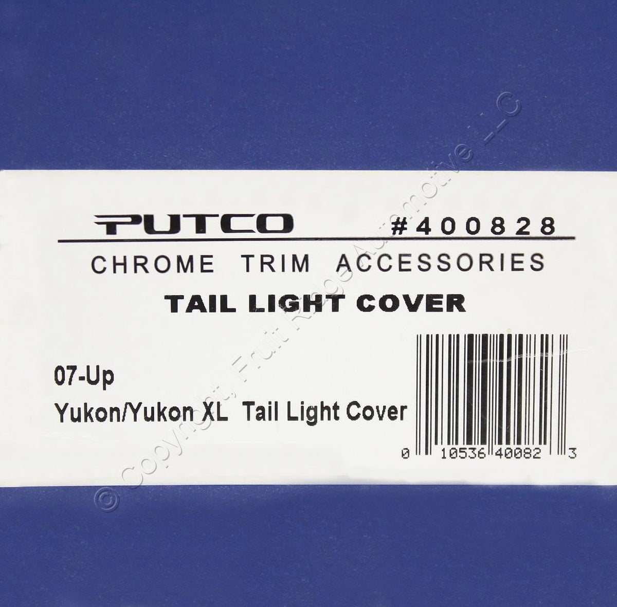 Putco 400828 Chrome Trim Tail Light Covers for 2007-up GMC Yukon Yukon XL 2pcs