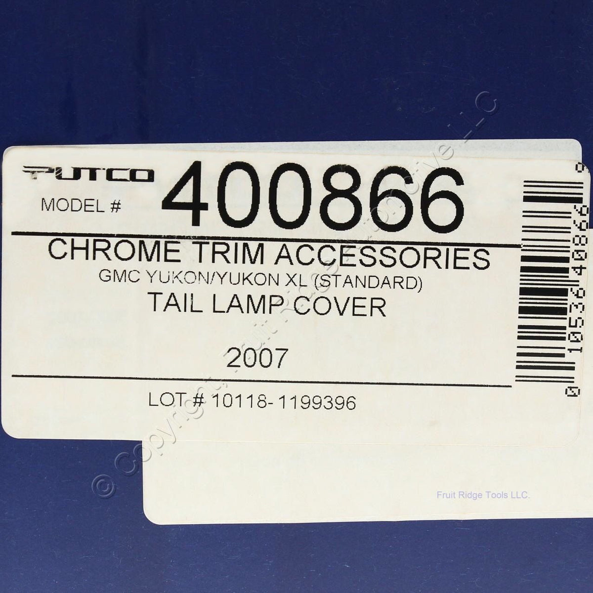 Pair Putco 400866 Chrome Tail Light Lamp Cover for 2007-13 Yukon & Yukon XL