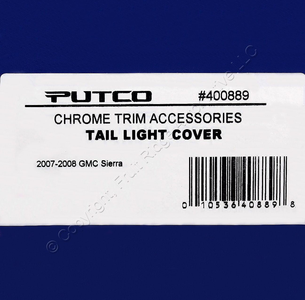 Putco 400889 Chrome Trim Tail Light Covers for 2007-2008 GMC Sierra Right Left