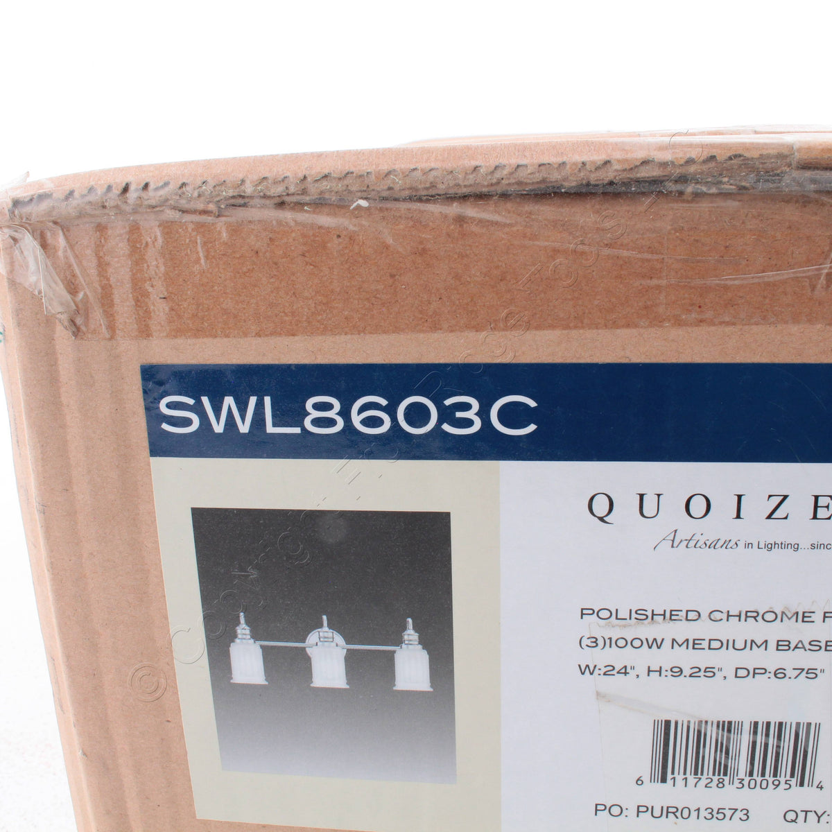 Quoizel SWL8603C Swell 24" 3-Light Bathroom Vanity Light Medium Base Bulb Base