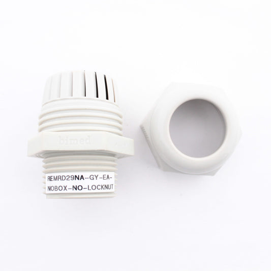 Remke RD29NA-GY Gray 1 Inch Dome Cap Cable Gland Cord Grip For 0.39-.071 No Lock