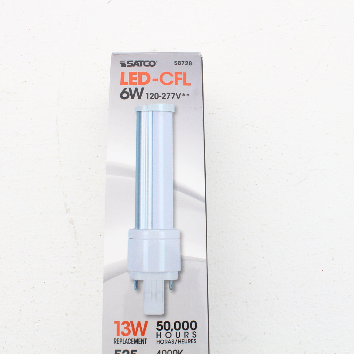 Satco LED-CF 6W 120-277V 13W Replacement 4000K S8728