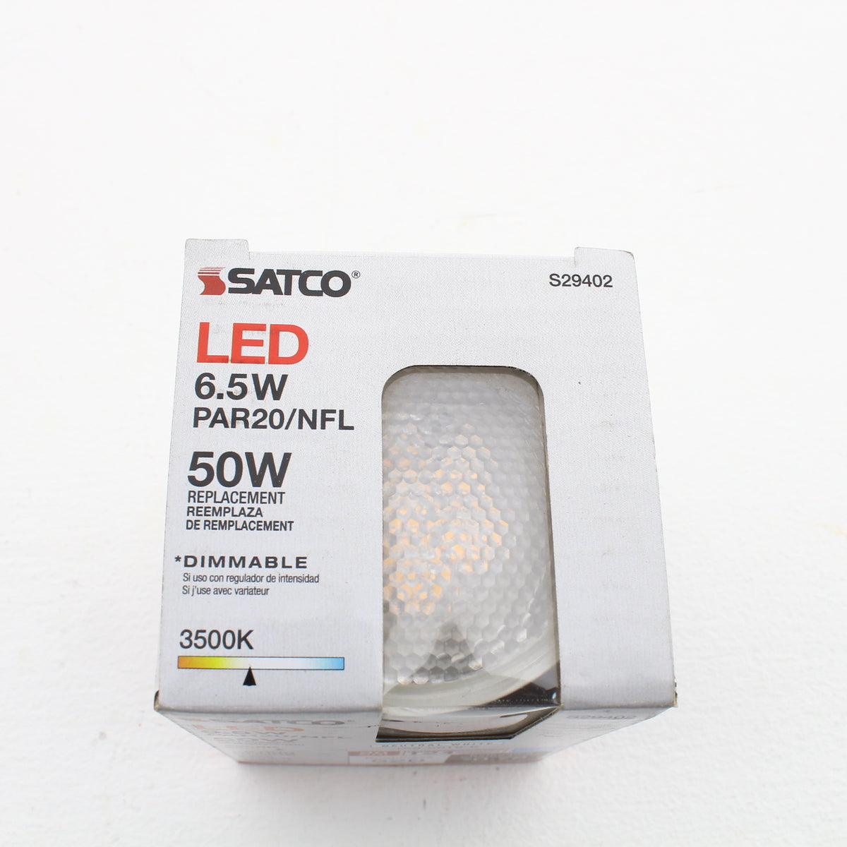 Satco S9402 Lumos LED PAR20 Medium E26 7 watt 120V 3500K Light Bulb