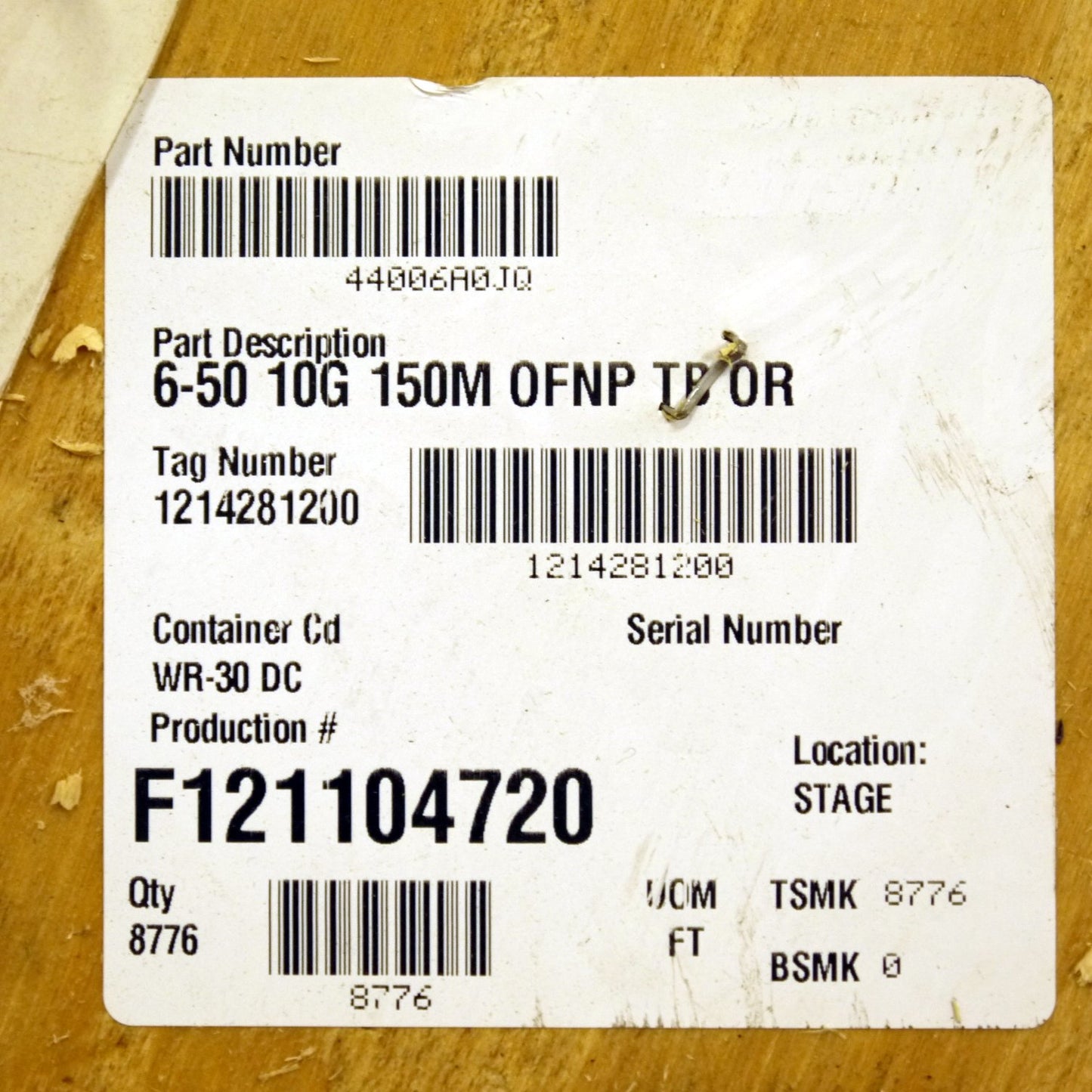 8776ft Superior Essex 6-Fib Premise OFNP 10G Multi-Mode Plenum Fiber Optic Cable