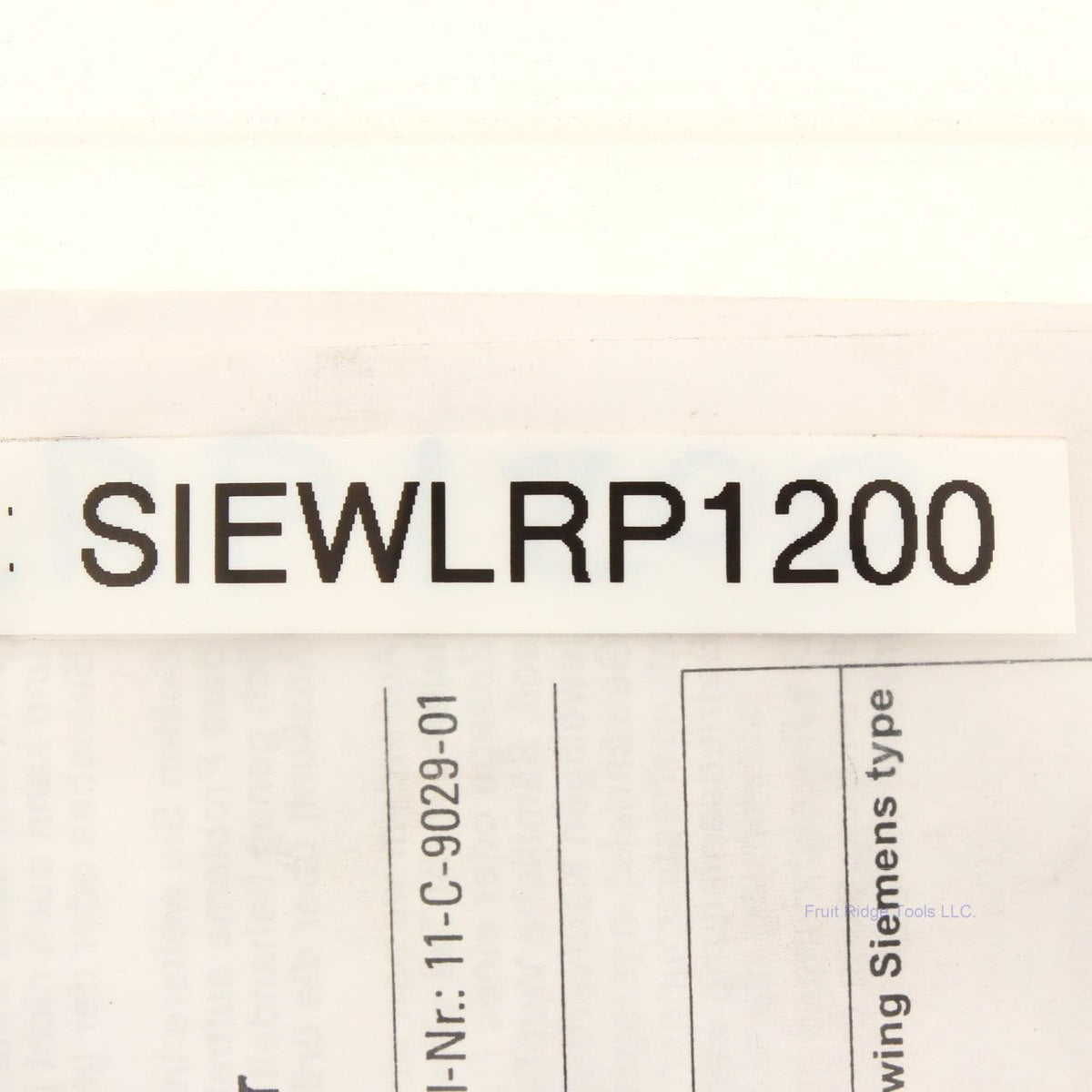 Siemens Circuit Breaker Trip Unit WL Rating Plug 1200 Amp