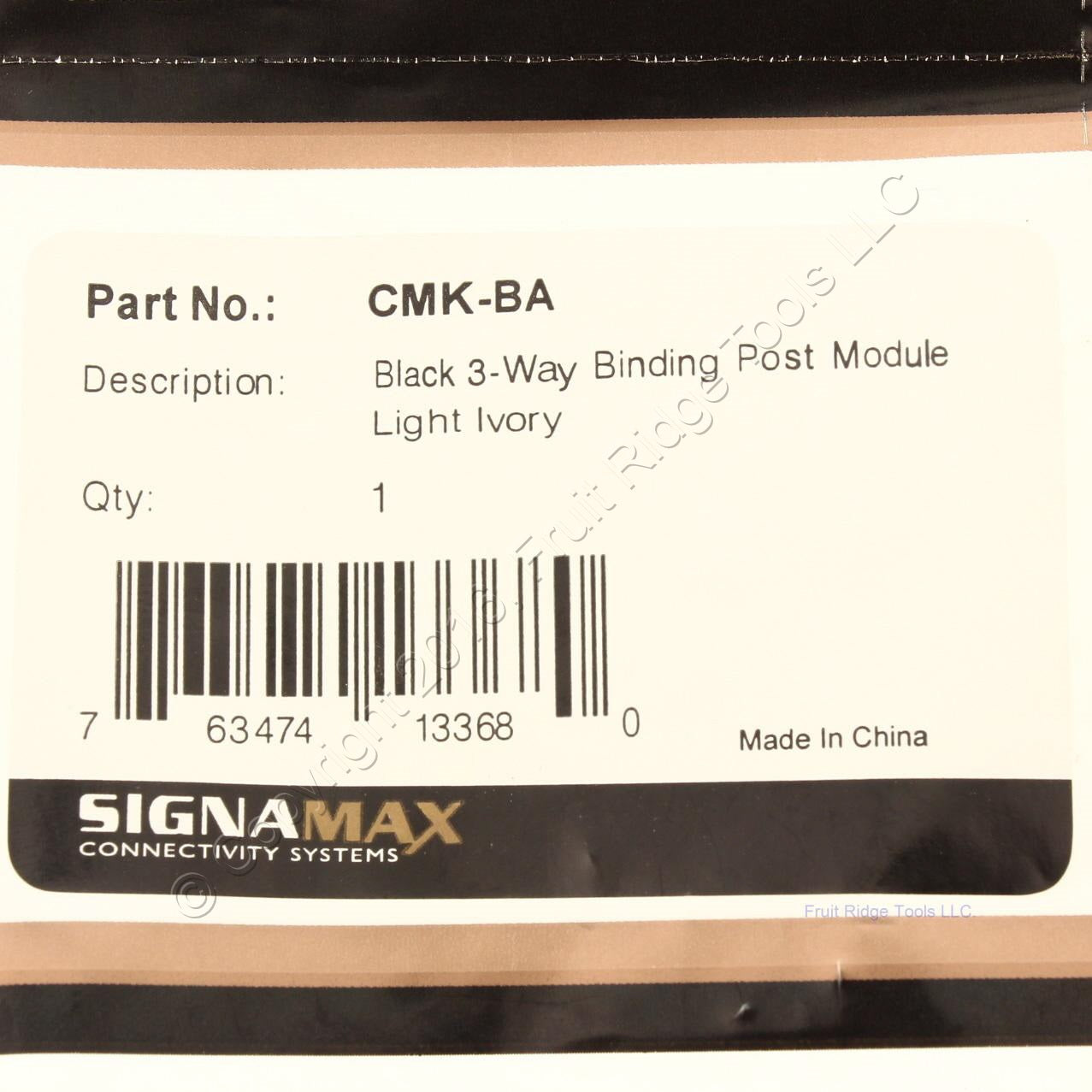 Signamax CMK-BA Black 3-Way Binding Post Module Light Ivory