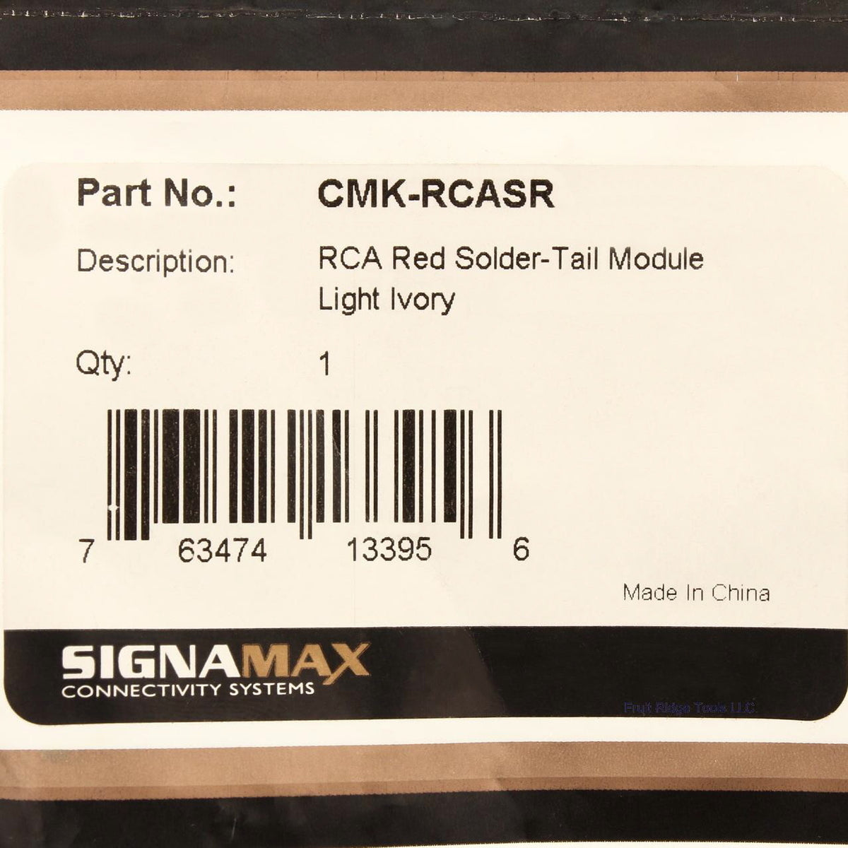 Signa Max Light Ivory RCA Red Solder-Tail Module CMK-RCASR