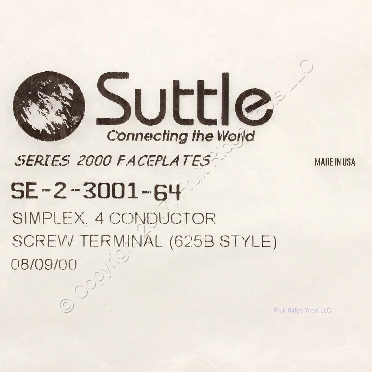 Suttle SE-2-3001-64 Simplex 4 Conductor Screw Terminal