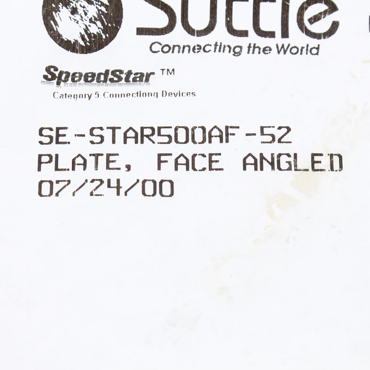 Suttle SE-STAR500AF-52 Ivory Angled Face 4-Port Nylon Wallplate