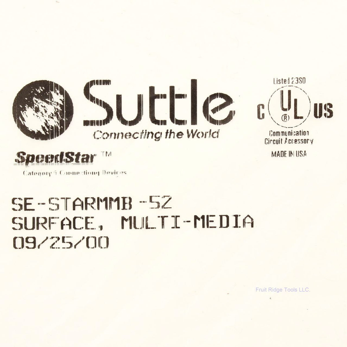 Suttle Ivory Multi-Media Surface Mount Data Box SE-STARMMB-52