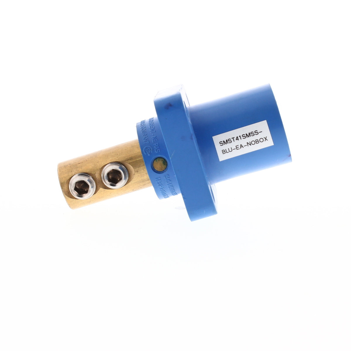 T-Series Blue Double Set Screw Panel Mount Male T41SMSS-BLU