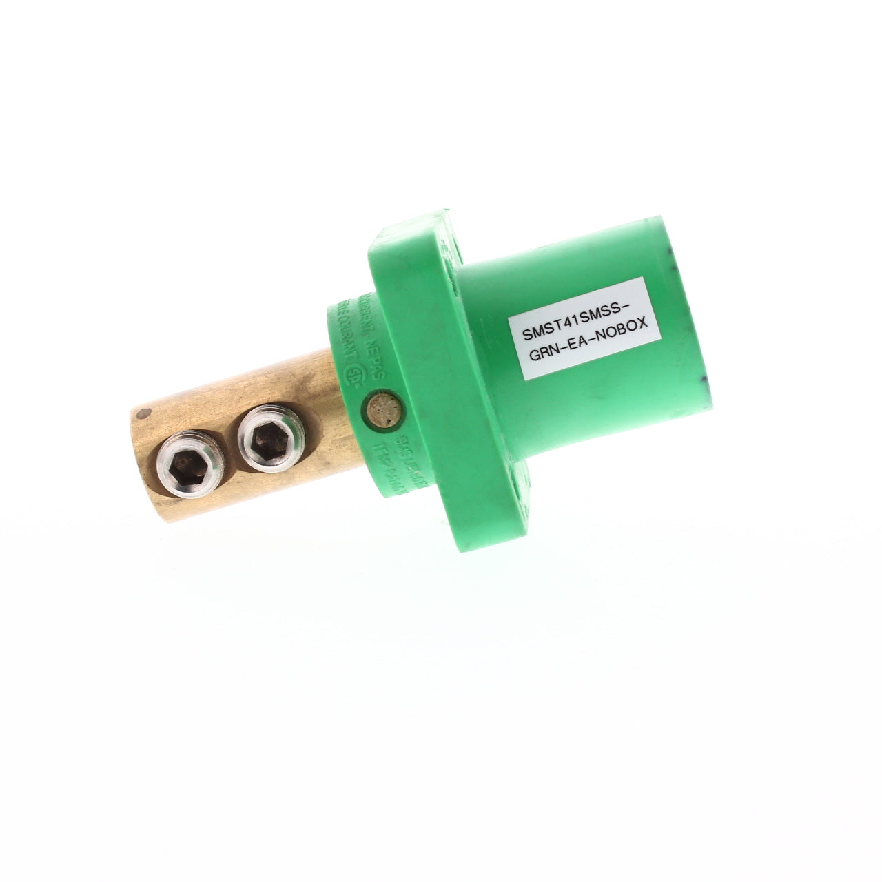 T-Series Green Double Set Screw Panel Mount Male T41SMSS-GRN