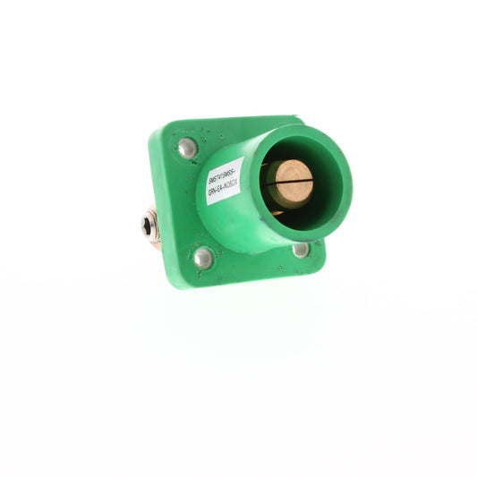 T-Series Green Double Set Screw Panel Mount Male T41SMSS-GRN