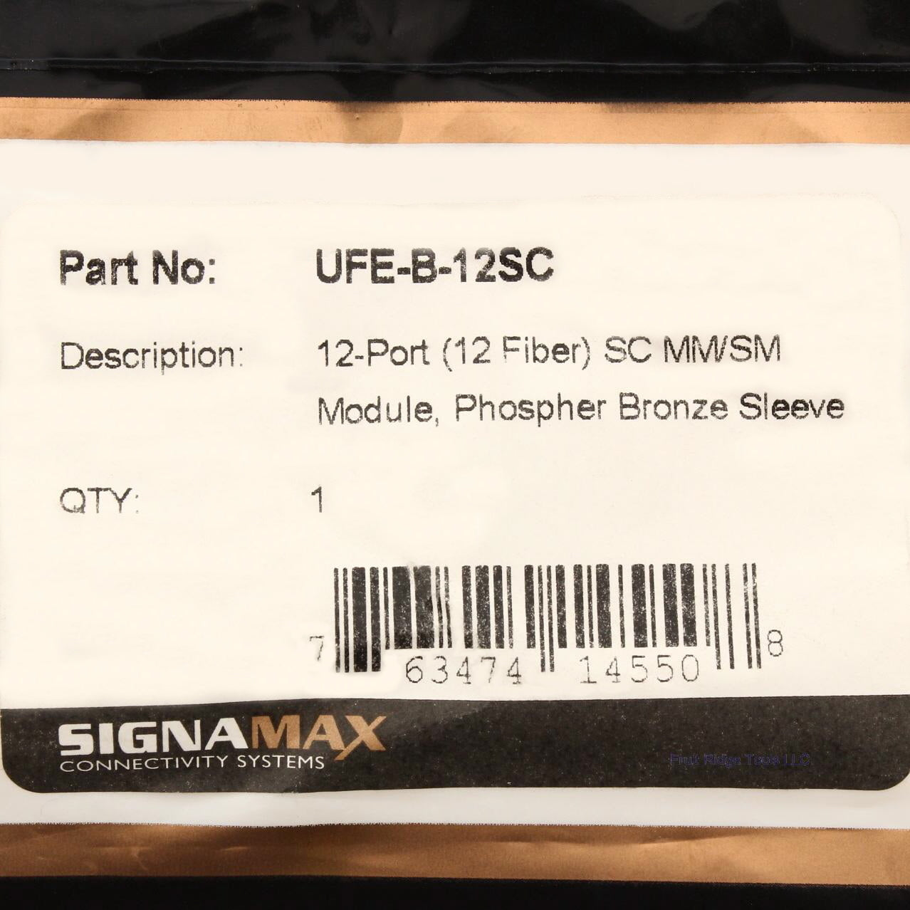 SignaMax UFE-B-12SC 12-Port (12 Fiber) SC Bronze Sleeve Module